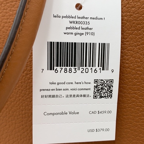 Kate Spade Leila Medium Triple Compartment Satchel Warm Ginger - Picture 16 of 16